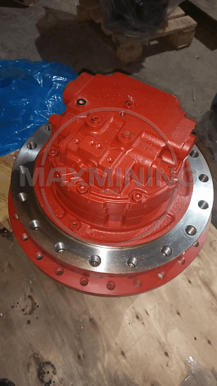 Редуктор хода в сборе с гидромотором для экскаватора Hyundai R320LC-7 (под штуцер)