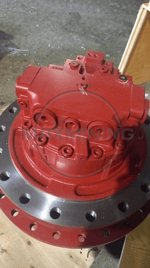 Редуктор хода в сборе с гидромотором для экскаватора Hyundai R320LC-7 (под штуцер)