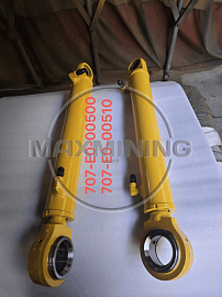 Гидроцилиндр рулевого управления правый для автогрейдера Komatsu GD825A-2