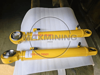 Гидроцилиндр рулевого управление левый для автогрейдера Komatsu GD825A-2