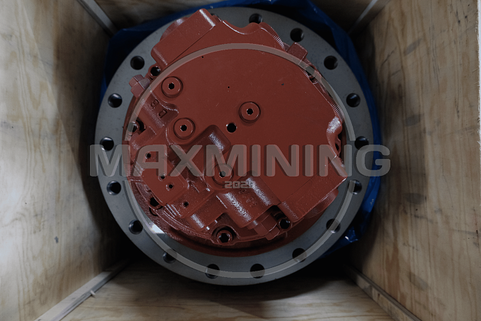 Редуктор хода в сборе с гидромотором для экскаватора Hyundai R320LC-7 (под штуцер)