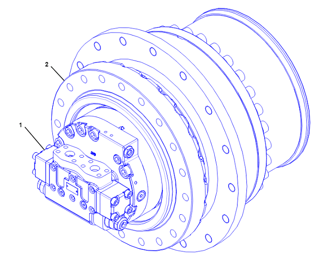 Редуктор хода для экскаватора CAT 336D2L