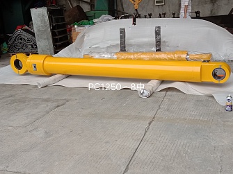 Гидроцилиндр ковша левый обратная лопата для экскаватора Komatsu PC1250-8